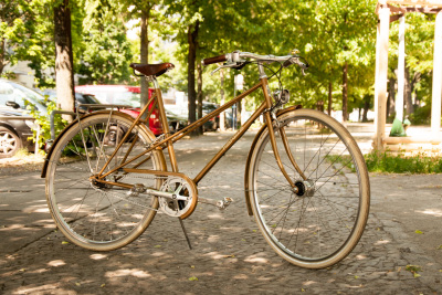Der Gewinn: Das neue Hebammen-Damenrad RAKETE Mixte in Perlgold